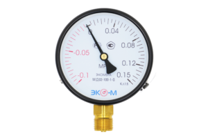 Манометр (Вакуумметр) Экомера МД02-100мм -0,1...0,15 МПа G1/2 1