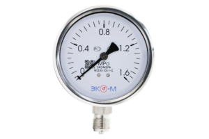 Манометр коррозионностойкий ЭКОМЕРА МД90-100мм 0..1,6МПа M20*1.5 (Гидрозаполненный) 1