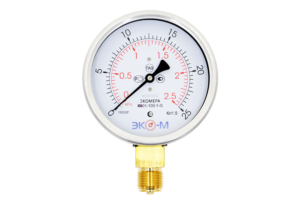 Манометр Экомера КМ-100мм 0...2,5 кПа G1/2 1