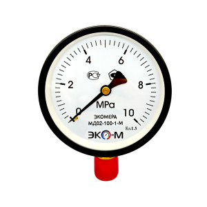 Манометр ЭКОМЕРА МД02-100мм 0..10МПа М20х1,5 1