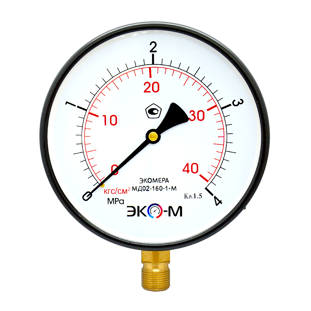 Экомера-МД02-160-1-M-4-min Манометр Экомера МД02-160мм 0..4МПа М20*1,5 1