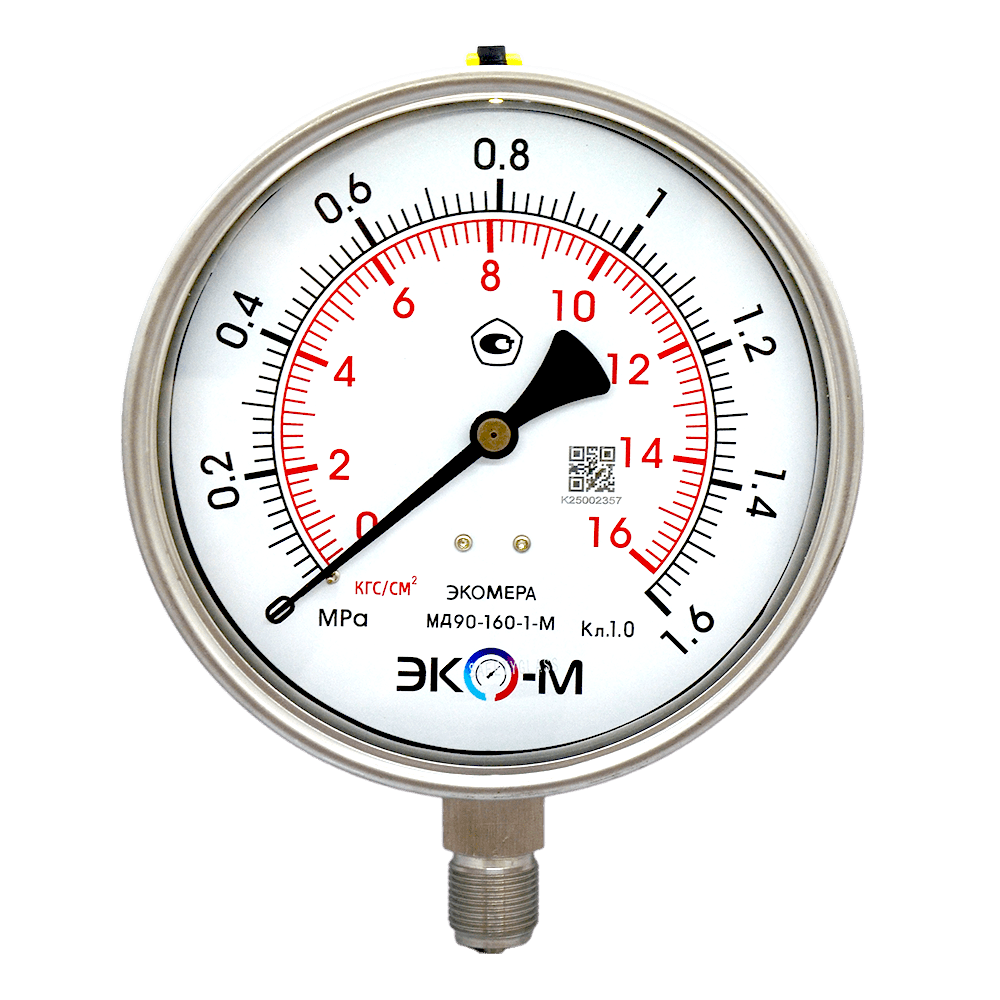 Экомера-МД90-160-1-M-1.6-min Манометр Экомера МД90-160мм 0..1,6МПа М20*1,5 (для гидрозаполнения) 1